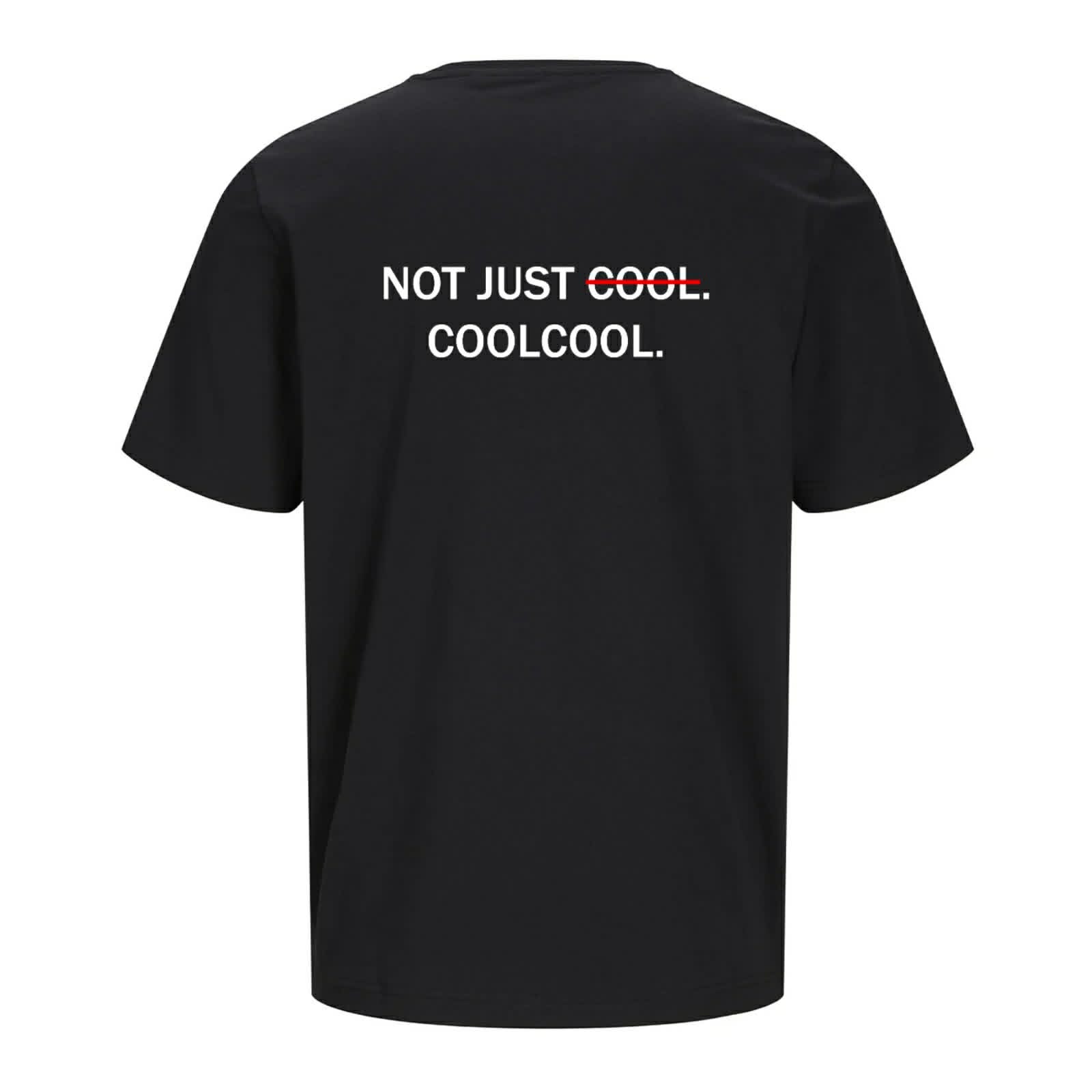 T-shirt noir COOLCOOL — NOT JUST COOL