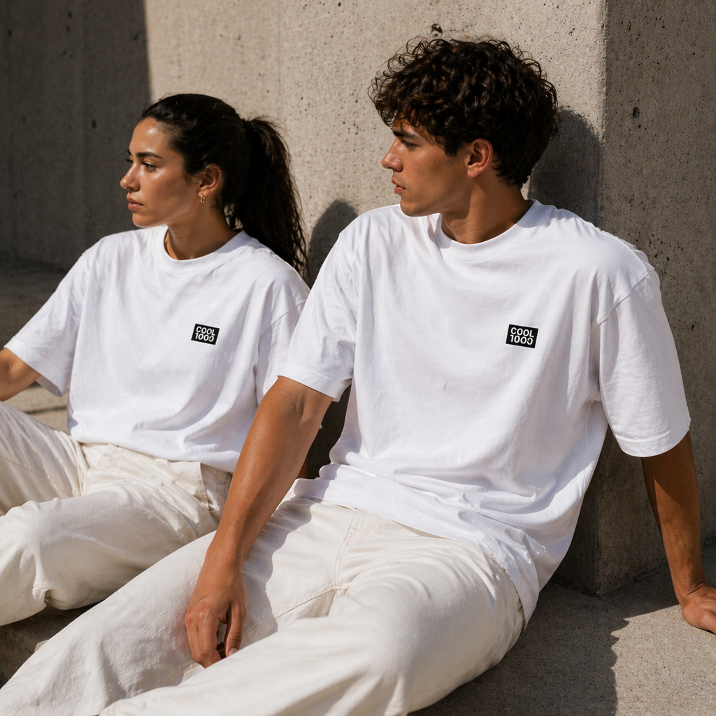 T-shirt blanc COOLCOOL — NOT JUST COOL