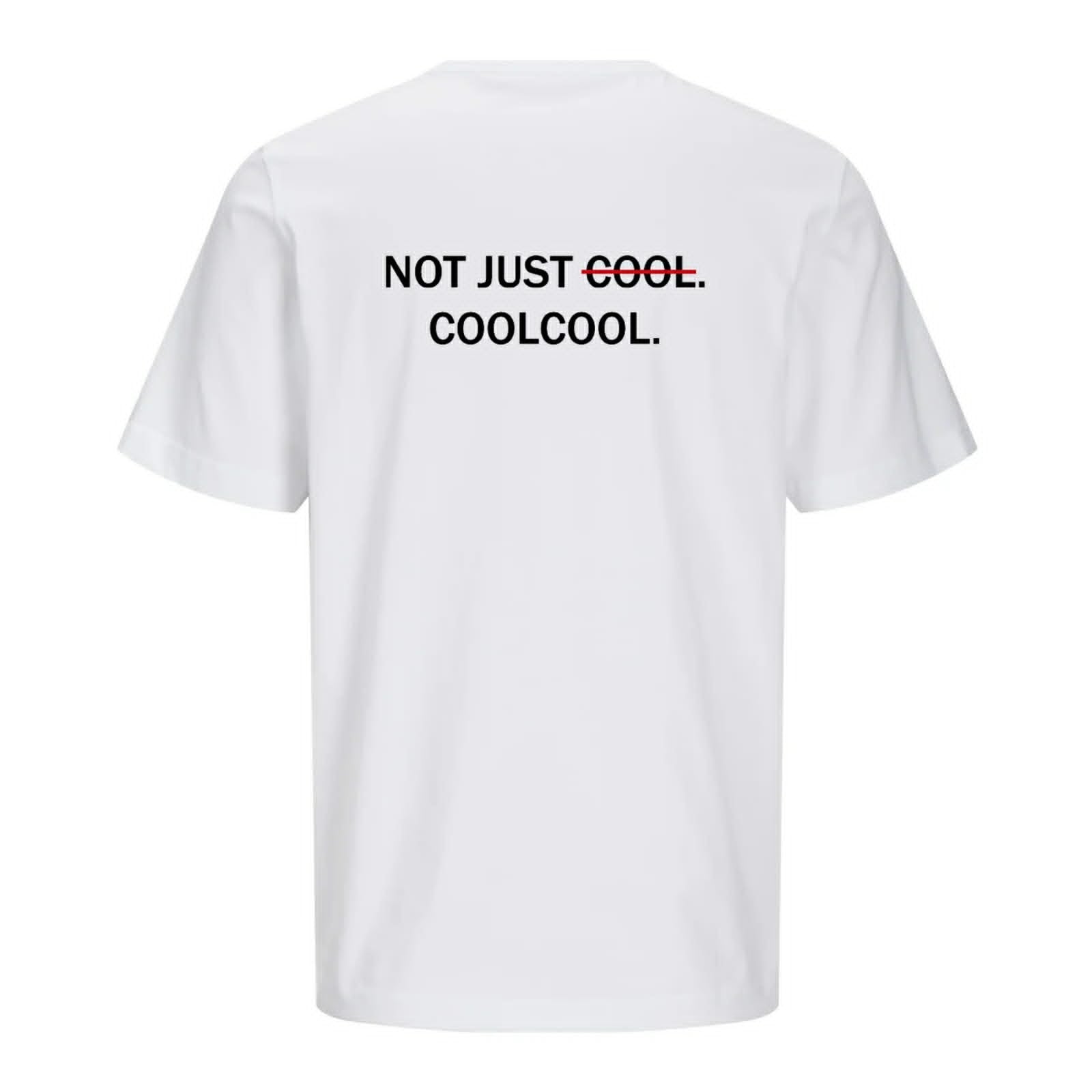 T-shirt blanc COOLCOOL — NOT JUST COOL